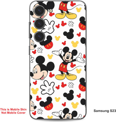 VYBE The Smart Choice Samsung S23 Mickey Mouse Embossed Mobile Skin(Milk White, Black 12)