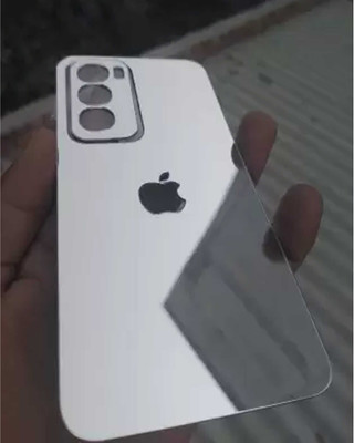 MOBIZONE OPPO RENO 12 PRO 5G SILVER MIRROR BACK PANNEL Mobile Skin(Silver)
