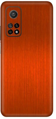 Vcare GadGets Mi 10 T 5G Mobile Skin(Orange Brushed)