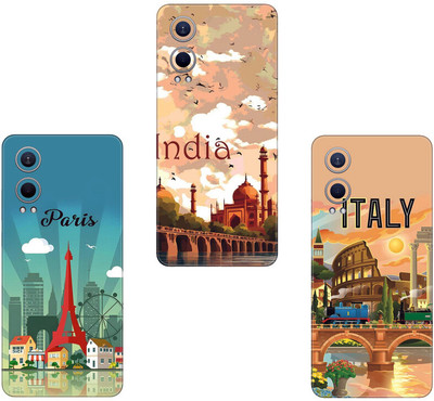 wrap craft MI 10(PACK OF 3)Camera&Back Protector Premium Vinyl Mobile Skin(Multicolor)