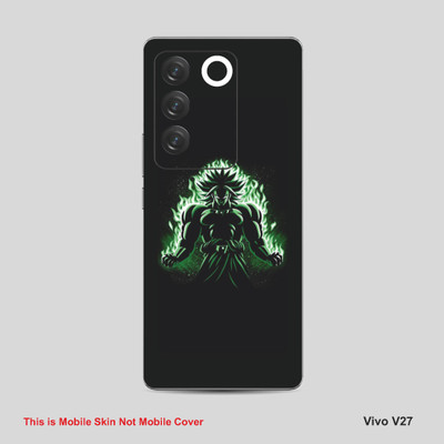 VYBE The Smart Choice Vivo V27 Anime Mobile Skin Mobile Skin(Faded Green 08)