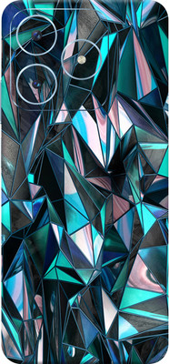 SkinoMania Realme Narzo N63 5G Mobile Skin(polygon-blue Multicolor Mobile Skin)