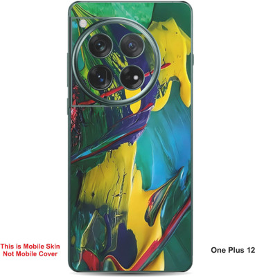 VYBE The Smart Choice One Plus 12 Art Embossed Mobile Skin(Lightning Yellow A13)