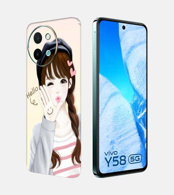 OggyBaba Vivo Y58 5g Mobile Skin(Cute-Girl)