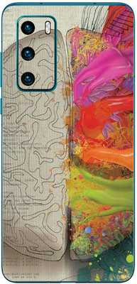 FCS Huawei P40 4G Printed Back skin Mobile Skin(Mind)