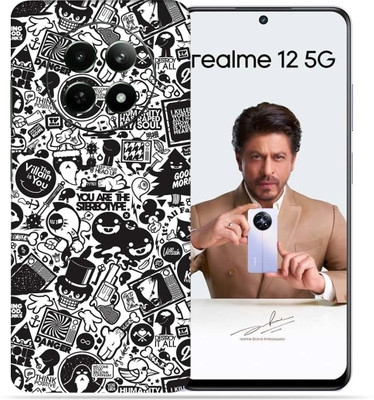 OggyBaba Realme 12 5g Mobile Skin(Doodle Art)