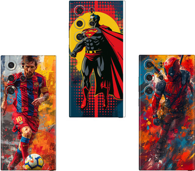 wrap craft SAMSUNG GALAXY S21 ULTRA 5G(PACK OF 3 skin)Camera&Back Protector Premium Vinyl Mobile Skin(Multicolor)