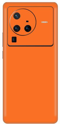Vcare GadGets X80 Pro 5G Orange Matte Back Side Premium Mobile Skin(Orange Matte)