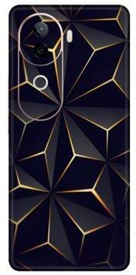 Vcare GadGets V40e (5G) Mobile Skin(Black & Gold)