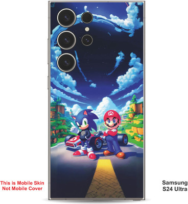 VYBE The Smart Choice Samsung S24 Ultra Sonic & Super Mario Embossed Mobile Skin(Blueberry 15)