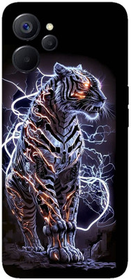 yug emporium OPPO REALME 9i 5G 3D BLACK PANTHER DESIGN PATTERN THEME BACK SKIN STICKERS Mobile Skin(Black)