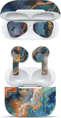 VYBE The Smart Choice Apple Airpods 3rd Generation Abstract Mobile Skin(Multi Colour B3)