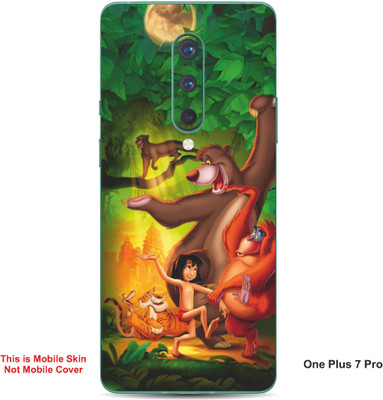 VYBE The Smart Choice One Plus 7 Pro Jungle Book Embossed Mobile Skin(Green Pea 16)