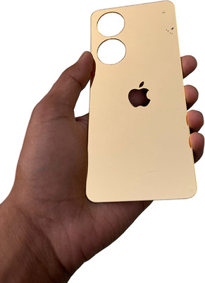 TWUAOP VIVO Y100 5G MOBILE SKIN ACRYLIC SHEET MIRROR BACK PANNEL APPLE Mobile Skin(Gold)