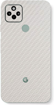AsSkin Google Pixel 5 Mobile Skin(Ultra Super White Carbon Fiber With High Matte Finish.)