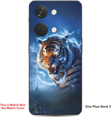 VYBE The Smart Choice One Plus Nord 3 Tiger Embossed Mobile Skin(Moonstone Blue 36)
