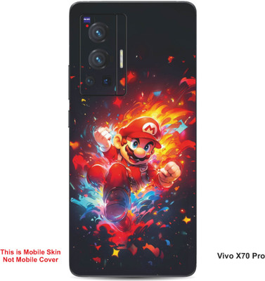 VYBE The Smart Choice Vivo X70 Pro Super Mario Embossed Mobile Skin(Lava Red B11)