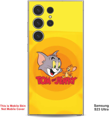 VYBE The Smart Choice Samsung S23 Ultra Tom & Jerry Embossed Mobile Skin(Carrot Orange 13)