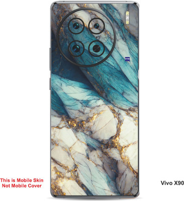 VYBE The Smart Choice Vivo X90 Abstract Embossed Mobile Skin(Hippie Blue 16)