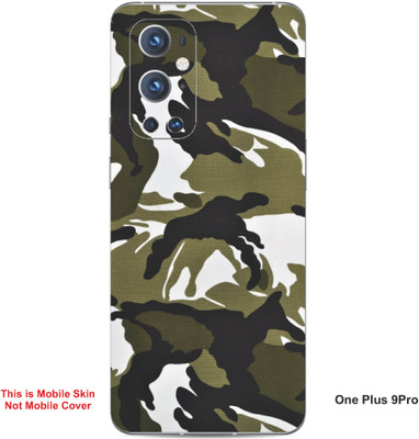 VYBE The Smart Choice One Plus 9 Pro Camouflage Embossed Mobile Skin(Green Brown A5)