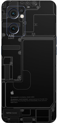 wrap craft OPPO RENO 7 5G Premium Vinyl Mobile Skin(Multicolor)