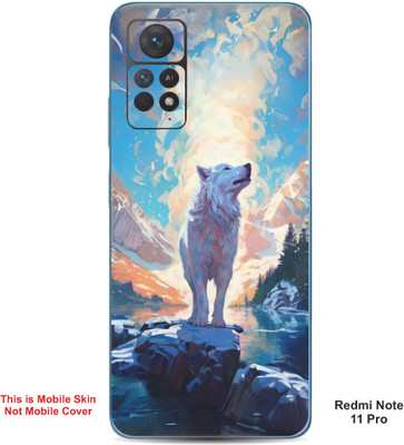 VYBE The Smart Choice Redmi Note 11 Pro Lion Embossed Mobile Skin(Judge Grey 20)