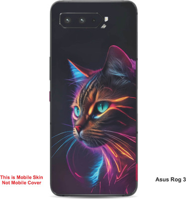 VYBE The Smart Choice Asus Rog 3 Lion Embossed Mobile Skin(Yellow & Black 3)