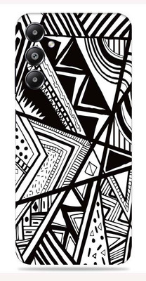 SkinoMania Samsung Galaxy M14 4G Mobile Skin(Black And White Doodle)