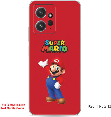 VYBE The Smart Choice Redmi Note 12 Super Mario Embossed Mobile Skin(Engine Red A1)