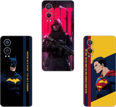 wrap craft TECNO POP 8 BG6 COMBO(PACK OF 3)Camera&Back Protector Premium Vinyl Mobile Skin(Multicolor)