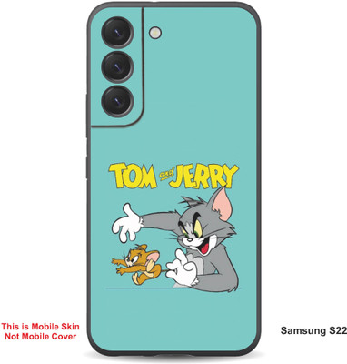 VYBE The Smart Choice Samsung S22 Tom & Jerry Embossed Mobile Skin(Lights Blue 8)