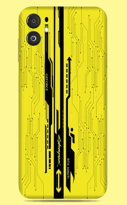 SkinoMania Samsung Galaxy F14 5G Mobile Skin(Yellow-CyberPunk)