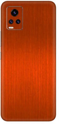 Vcare GadGets Vivo V20 Pro Mobile Skin(Orange Brushed)