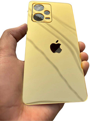 TWUAOP REDMI NOTE 12 PRO 5G MOBILE SKIN ACRYLIC SHEET MIRROR BACK PANNEL Mobile Skin(Gold)