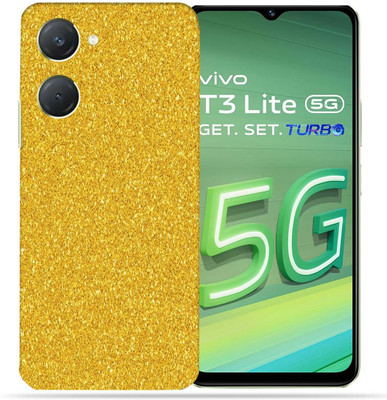 OggyBaba OggyBaba Vivo T3 Lite 5g Mobile Skin(Golden Gliter)