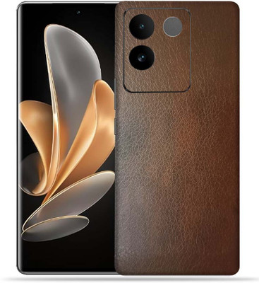 OggyBaba Vivo Iqoo Z7 Pro 5g, Brown Leather, OggyBaba Mobile Skin(Multicolor Mobile Skin With camera protector (Back + Camera + Side))