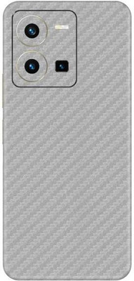 Vcare GadGets Y35 2022 Mobile Skin(Fiber Carbon Silver)