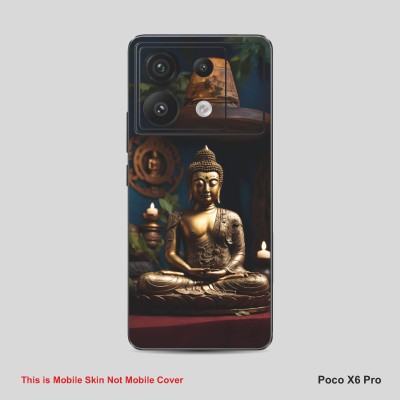 VYBE The Smart Choice Poco X6 Pro Gautam Buddha Embossed Mobile Skin(Multicolor336)