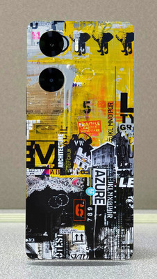 SkinoMania Vivo V29e Mobile Skin(Abstract-Azure Multicolor Mobile Skin)