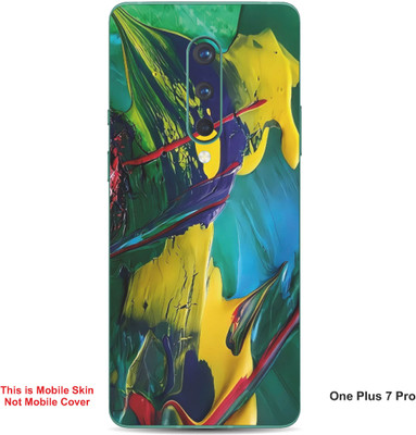 VYBE The Smart Choice One Plus 7 Pro Art Embossed Mobile Skin(Lightning Yellow A1)