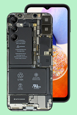 WeCre8 Skin's Samsung Galaxy A14 5G Mobile Skin(Iphone X Multicolor Mobile Skin)