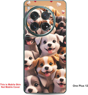 VYBE The Smart Choice One Plus 12 Dog Embossed Mobile Skin(Desert Sand 34)