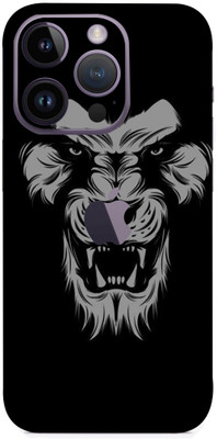 mtool Apple iPhone 14 Pro Mobile Skin(Ultra Super Black Lion Matte Skin With High Gloss Finish).)