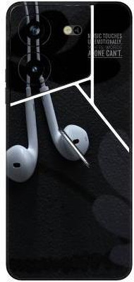 Vcare GadGets Pova 5 Pro (5G) Mobile Skin(White & Light Grey)