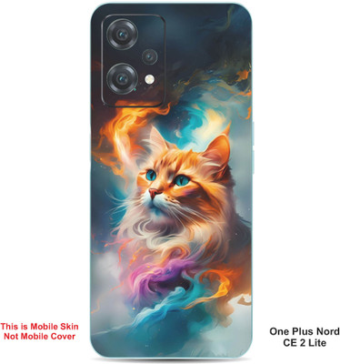 VYBE The Smart Choice One Plus Nord CE 2 Lite Cat Embossed Mobile Skin(Pale Copper 39)