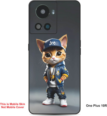 VYBE The Smart Choice One Plus 10R Super Cat Embossed Mobile Skin(Gravel 24)