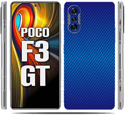 BugguSkin POCO F3 GT 5G, Blue Carbon Fiber, poco f3 gt 5g Mobile Skin(Ultra Super Moss Blue Carbon Fiber Skin With High Matte Finish.Boom)