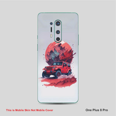 VYBE The Smart Choice One Plus 8 Pro Art Mobile Skin Mobile Skin(Silver Grey 10)