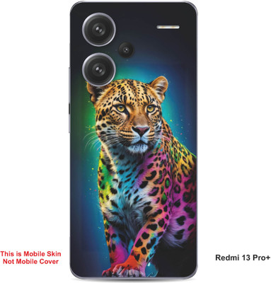 VYBE The Smart Choice Redmi 13 Pro Plus Leopard Embossed Mobile Skin(Dirty Blue 9)