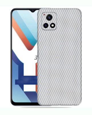 Gizmo Wraps Vivo Y72 (5G) Mobile Skin(Silver Carbon Fiber Pattern)